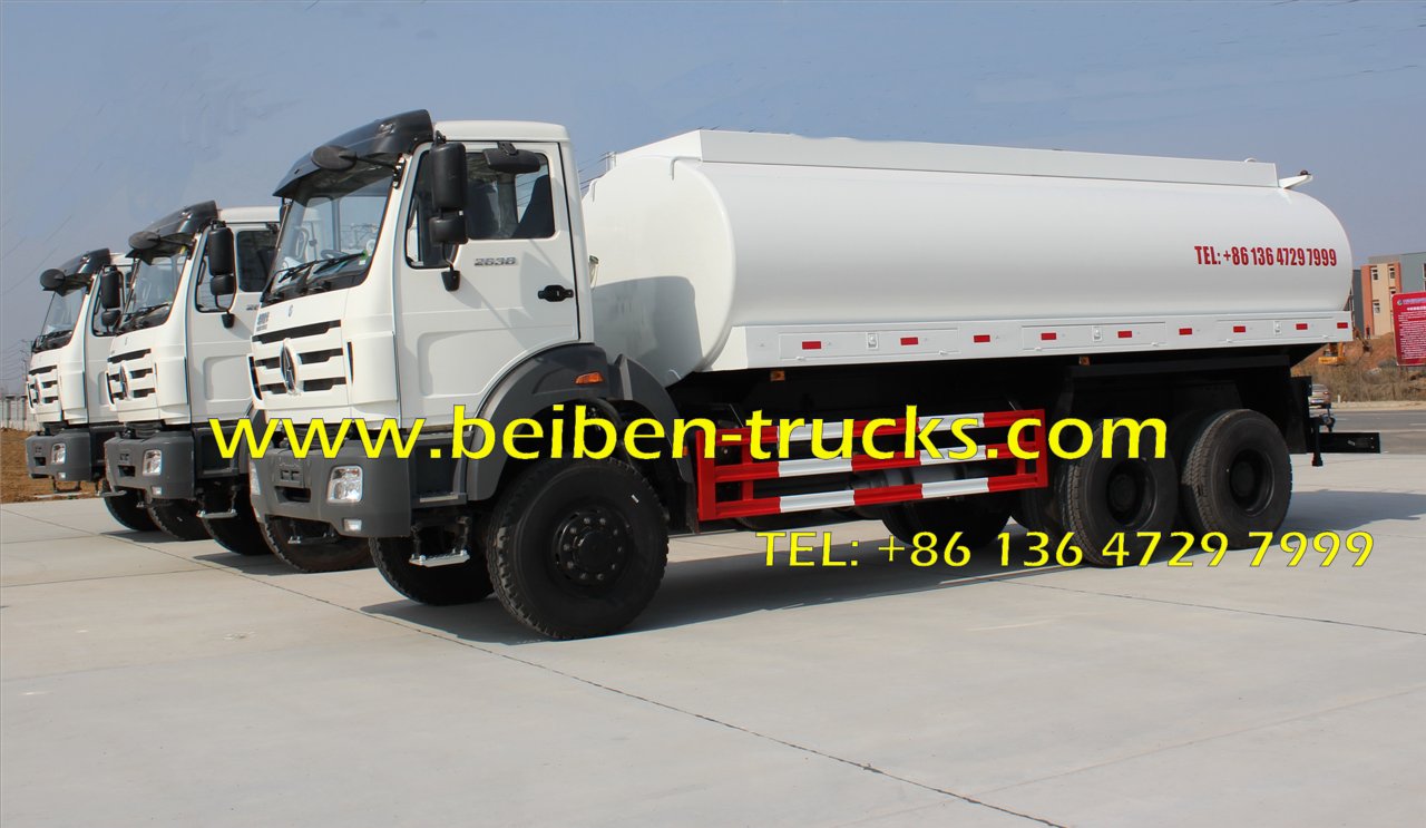 Beiben NG80B 6x4 5000 gallon water tank truck 