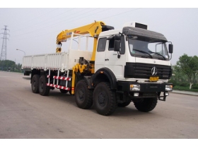 china best quality 16ton Beiben 8*4 truck mounted crane