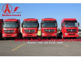 بيبين 6 × 4 375hp مرسيدس بنز التكنولوجيا الشمالية بنز/بيبين شاحنة جرار للعملاء أفريقيا
