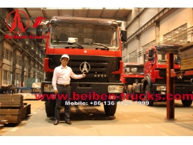 بنز ميركوري التكنولوجيا بيبين شاحنة مقطورة 6 × 4 جرار 420hp ND4253B34J لسوق أفريقيا