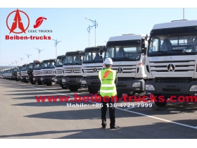congo North BENZ BEIBEN 6x4 tractor truck with 420hp WEICHAI engine 100ton capacity