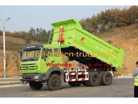 شاحنة قلابة عجلة 10 6 × 4 الصين 310hp بيبين ذات نوعية جيدة للبيع الساخنة