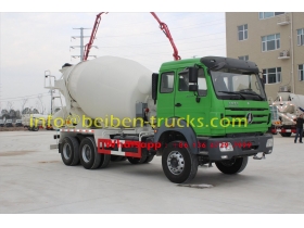 North Benz 6x4 self loading brand new cement mixer truck price