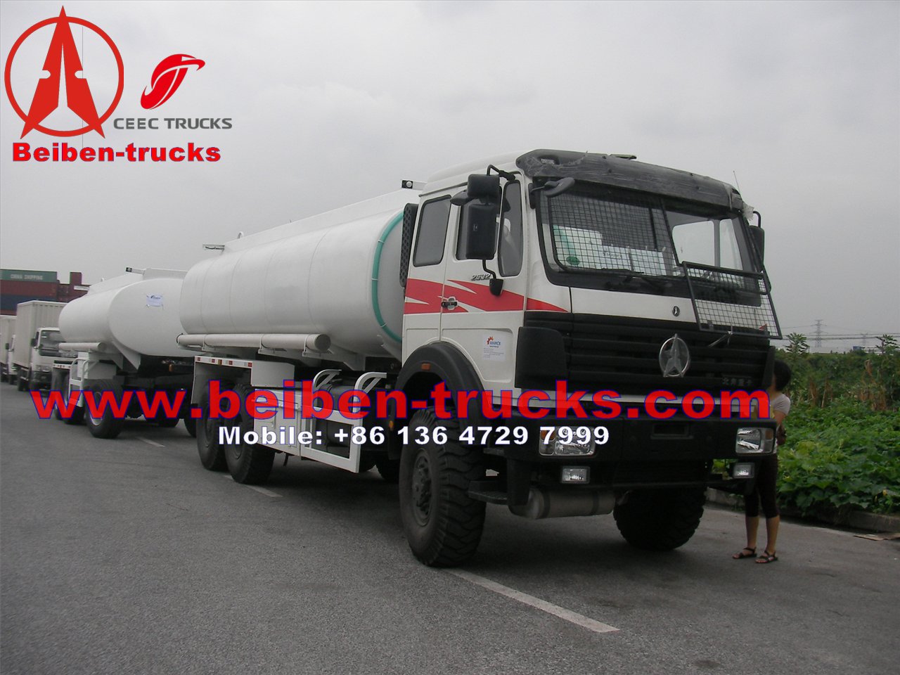 بيبين الشركة المصنعة لشاحنة صهريج الوقود ذات الدفع الرباعي