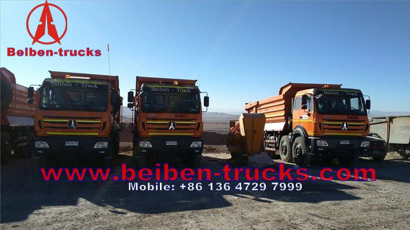 north benz 12 wheeler dump trucks for exporting 