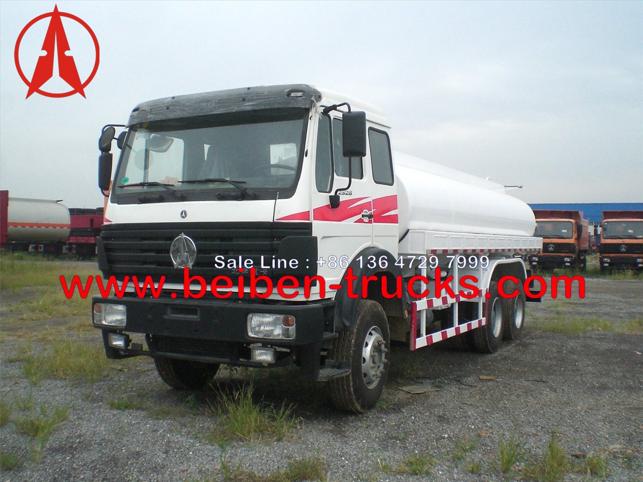 baotou beiben water tanker trucks
