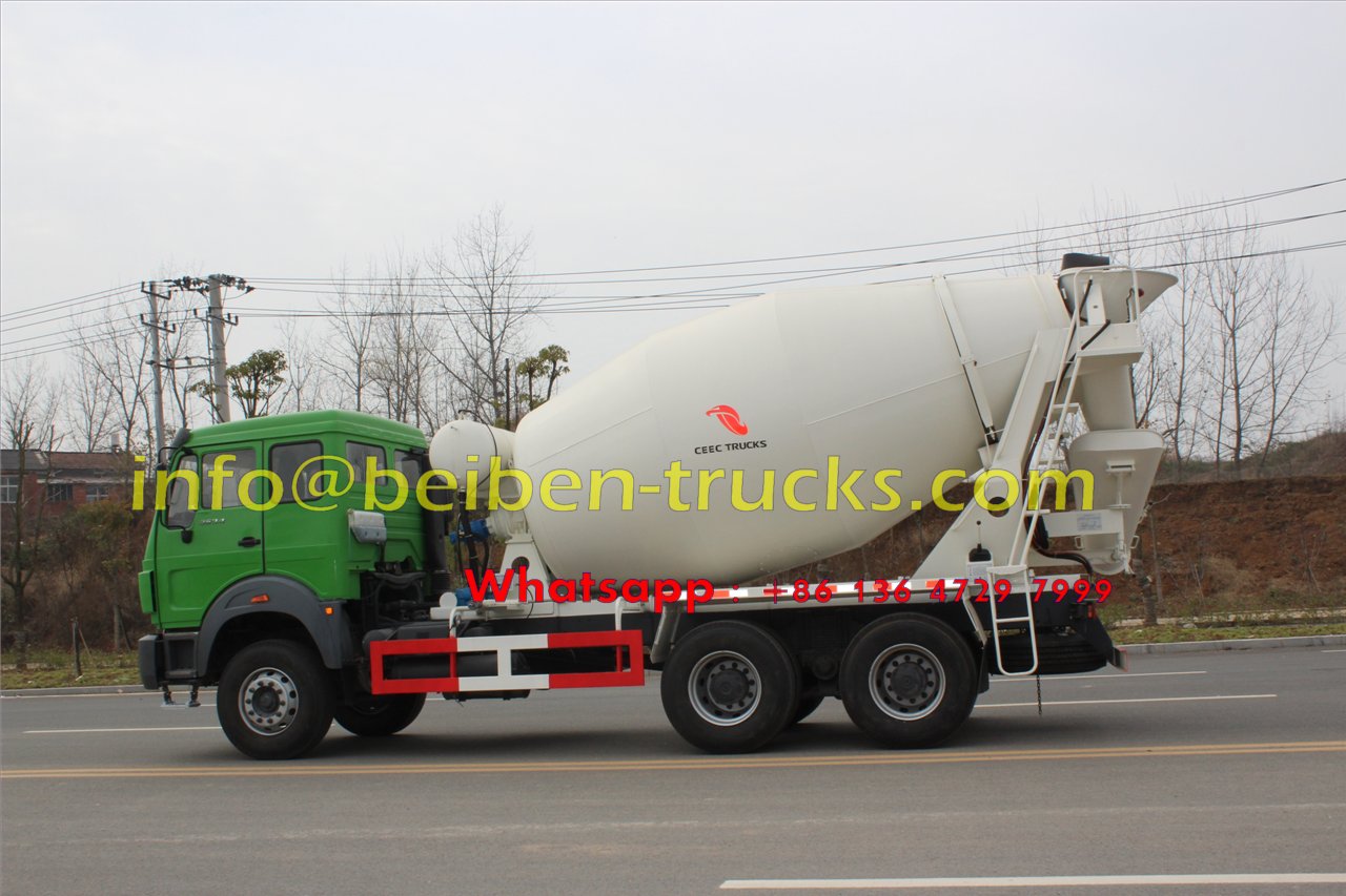 بيبين نوعية جيدة 6 × 4 شاحنة خلط 8 متر مكعب بيع في منغوليا