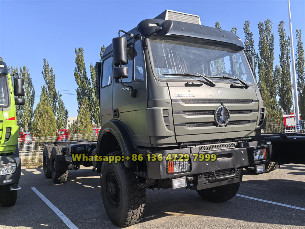 beiben 6x6 drive military truck