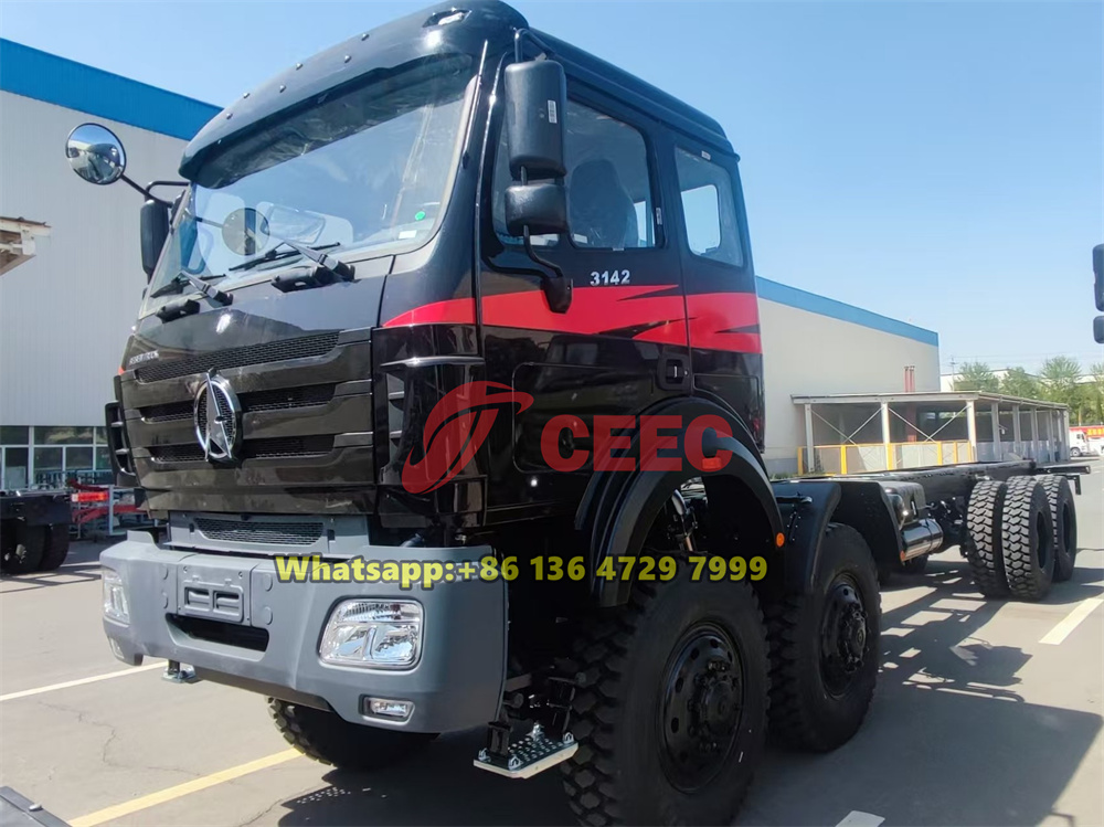 beiben 8x8 drive off road military truck