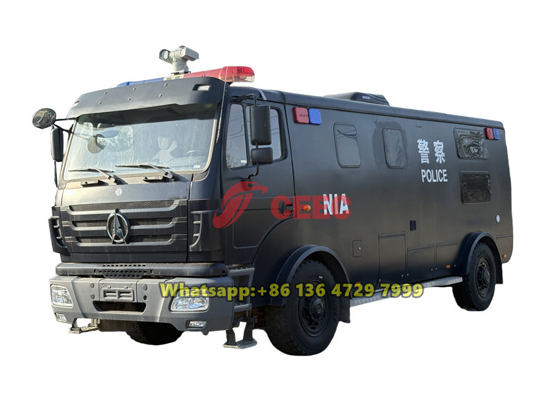 Beiben 6 wheeler police vehicle