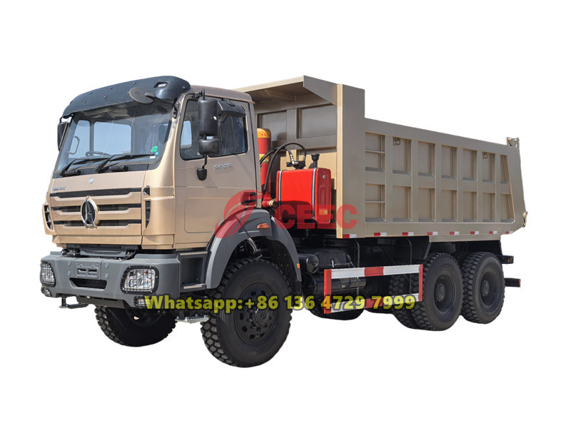 beiben 6×6 heavy tipper truck