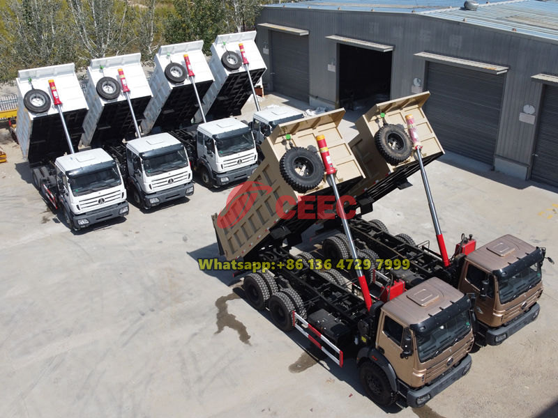 Beiben heavy duty construction tipper for sale