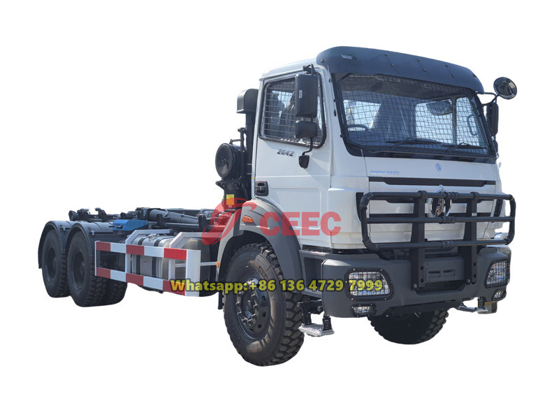 Beiben 6×6 20 ton hook loader truck