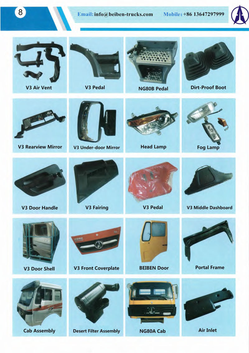 Beiben spare parts catalogue