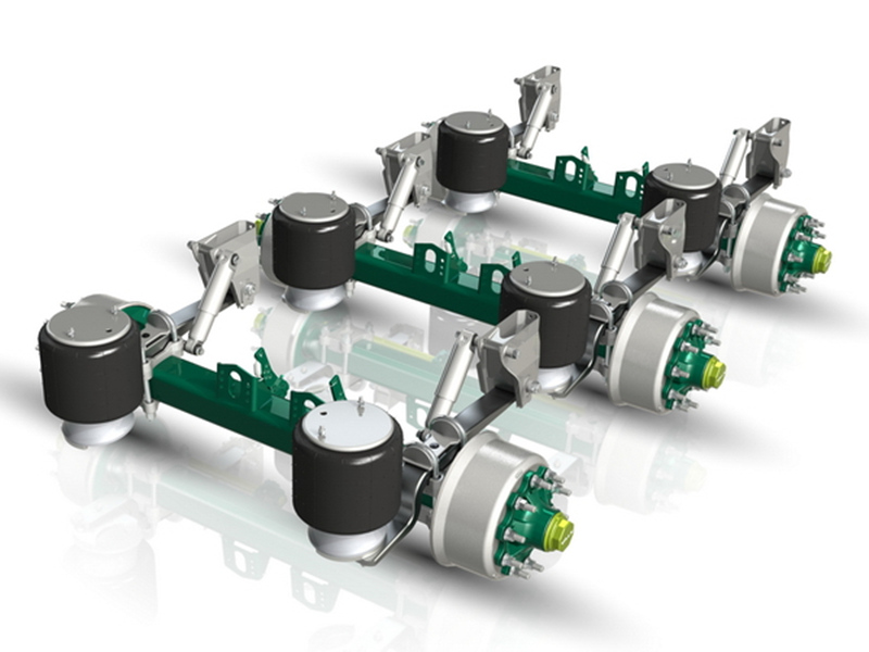 45 ton lowbed trailer with air suspension