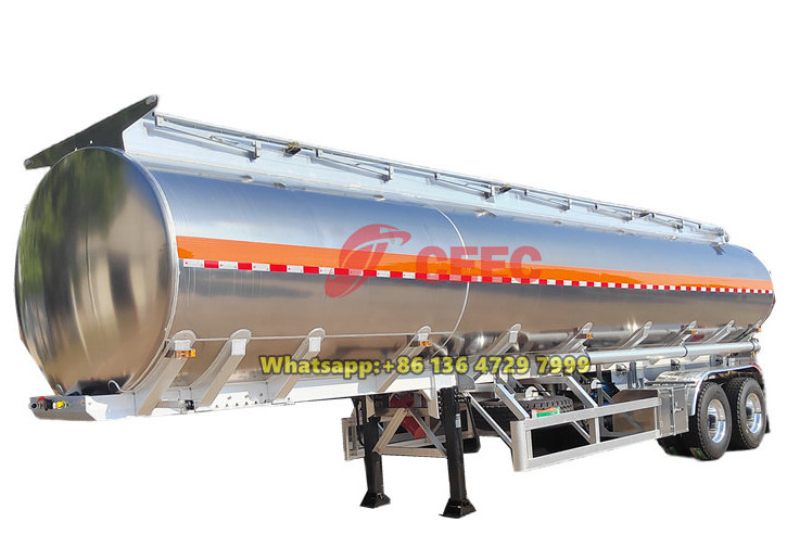 2 axles fuel tanker trailer