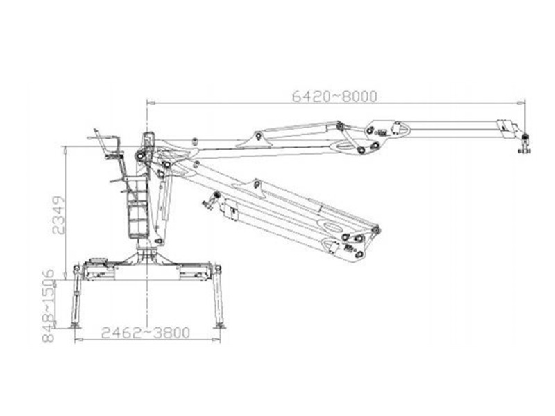 Beiben hook loader with crane