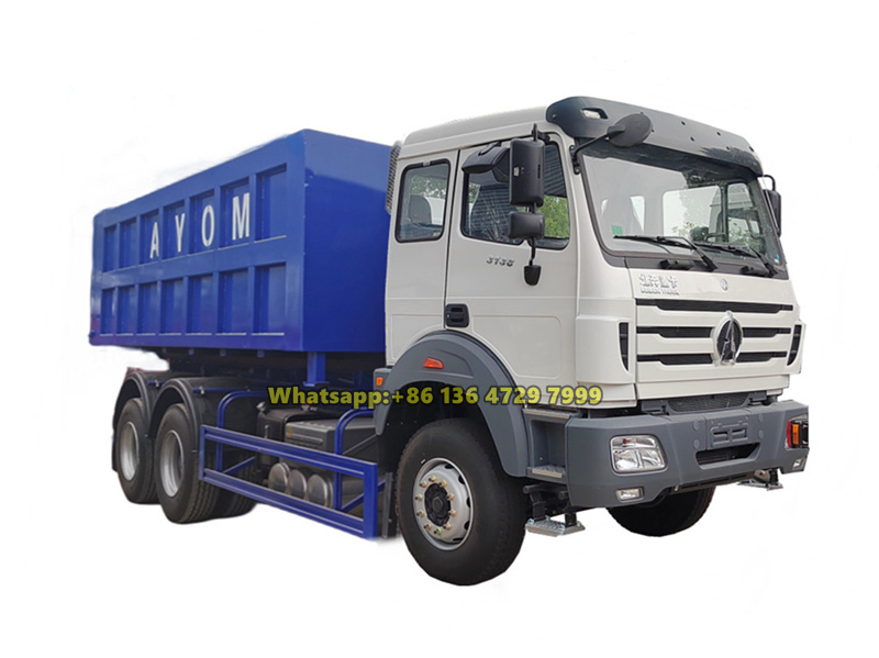Beiben 6×4 20 ton hook loader truck