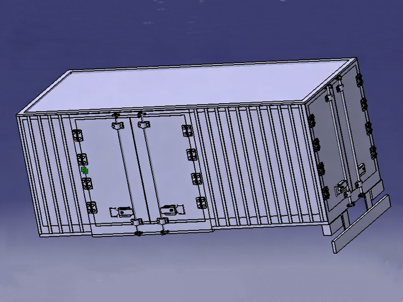 Beiben 8x8 cargo van drawing