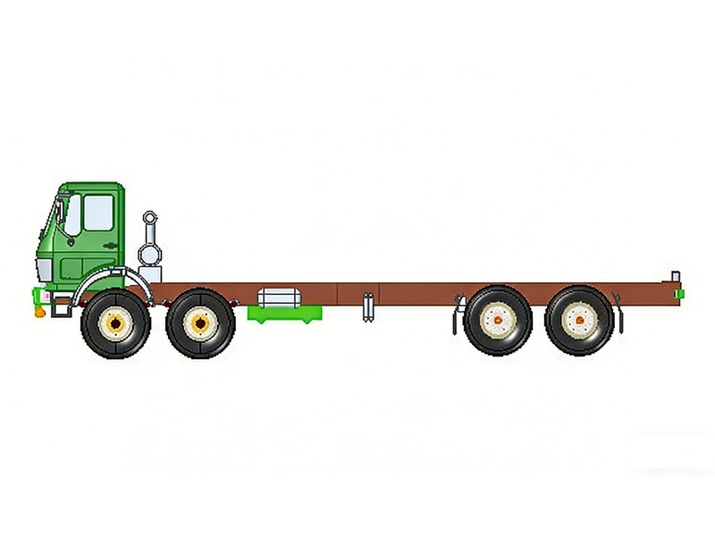 Beiben 8x8 cargo chassis drawing