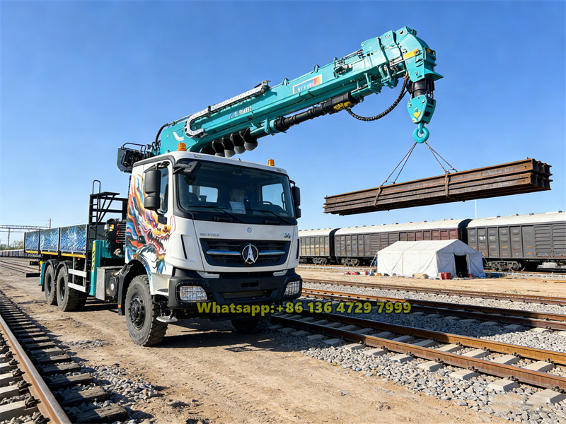 Beiben truck mounted crane applications