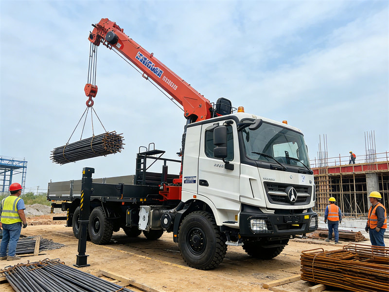 Beiben truck mounted crane applications