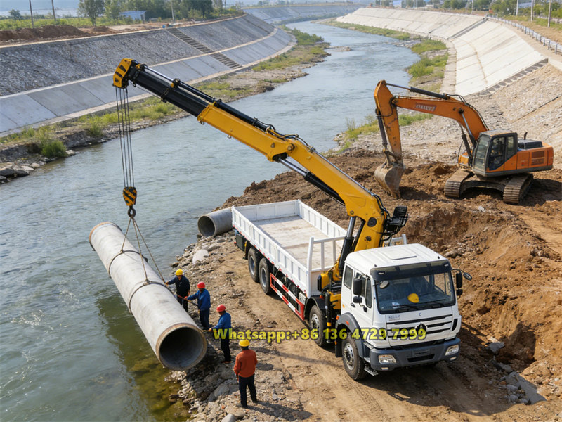 Beiben boom crane truck applications