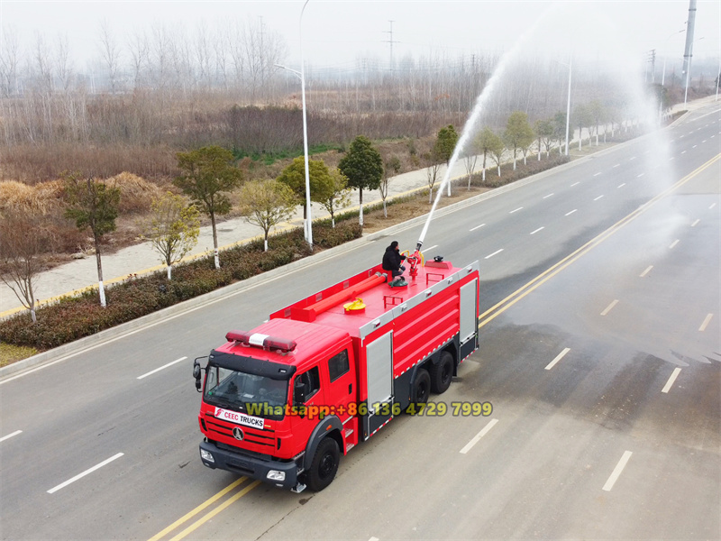 beiben foam fire truck