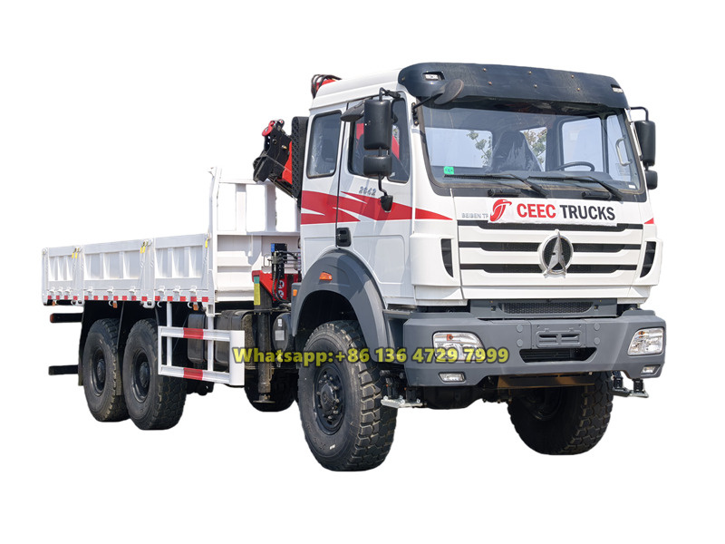 Beiben 6×6 4-ton knuckle boom truck
