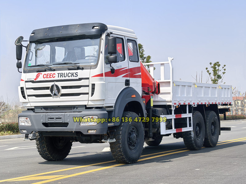 Beiben 6×6 truck mounted crane