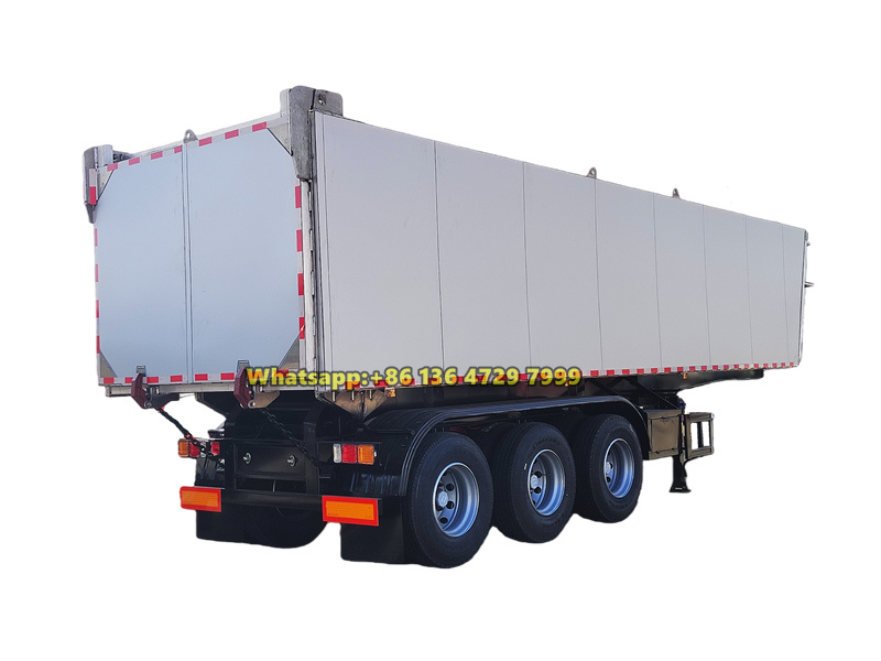 50 ton aluminum alloy tipper semi-trailer