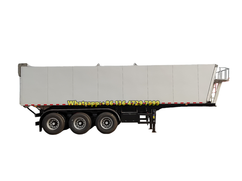 50-ton heavy duty aluminum alloy tipper trailer for sale