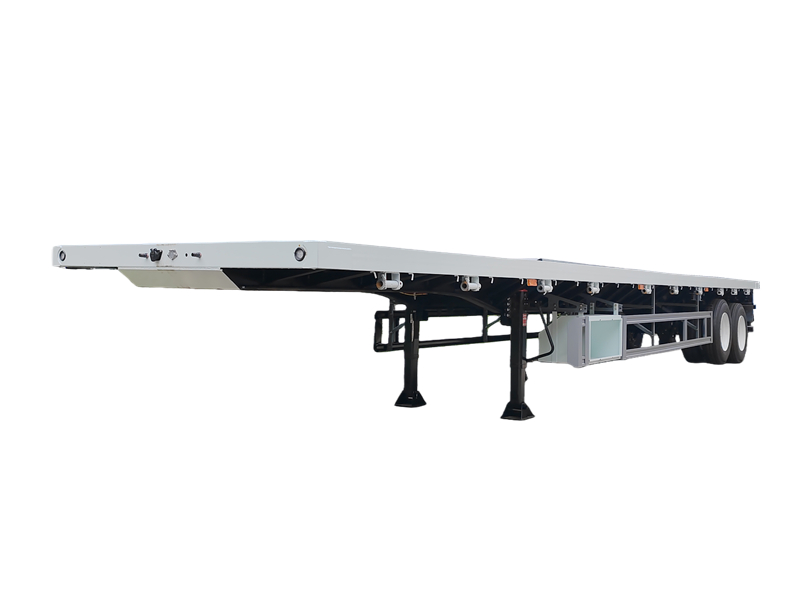 2 axles 40 ton flatbed semi trailer