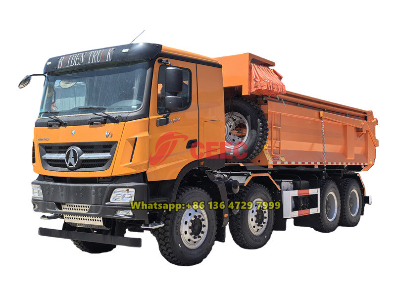 Beiben 8×4 heavy tipper truck