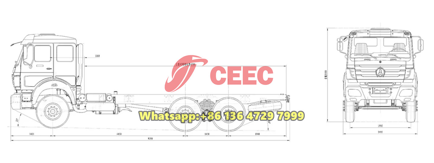 Beiben 2642 off-road chassis