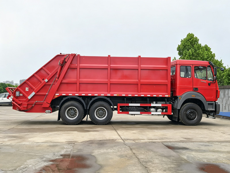Beiben 20 cubic back loading garbage truck