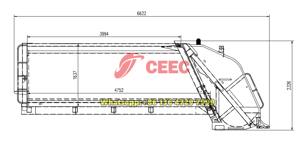Garbage compactor body kits drawing Garbage compactor body kits drawing