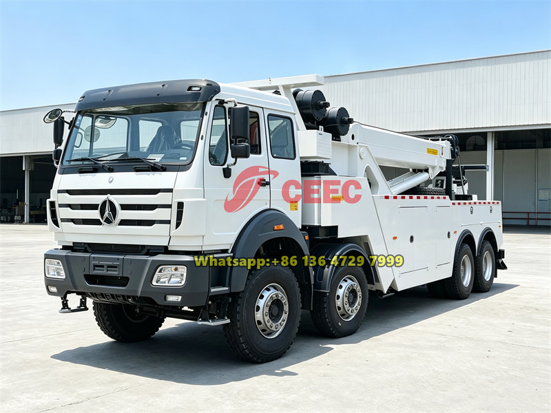 Beiben 8×4 heavy rotator wrecker truck