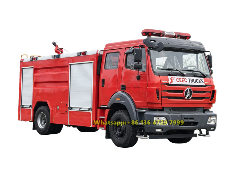 Beiben 1929 8000 liters tanker fire vehicle