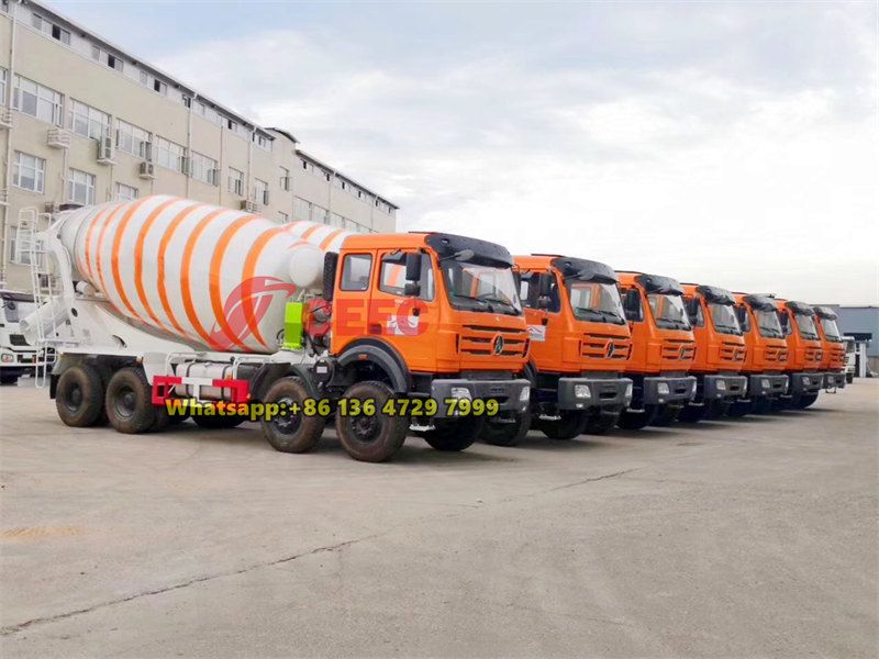Beiben 14CBM mixer trucks exported to Africa
