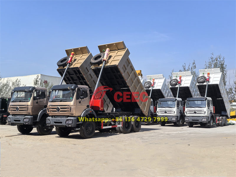 Beiben 6×6 heavy dump trucks exported to Congo