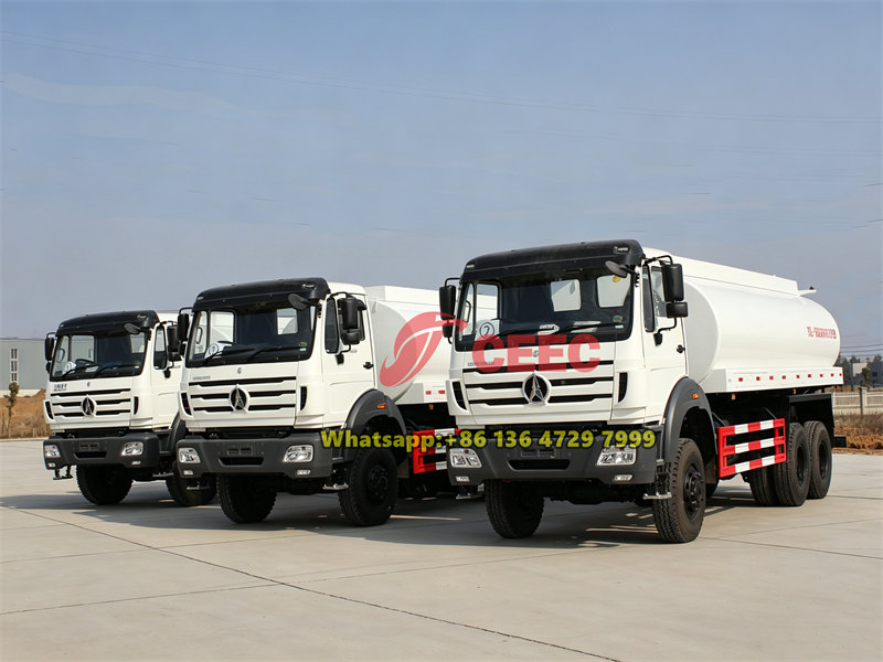 Beiben 6×6 water tanker trucks exported to Congo