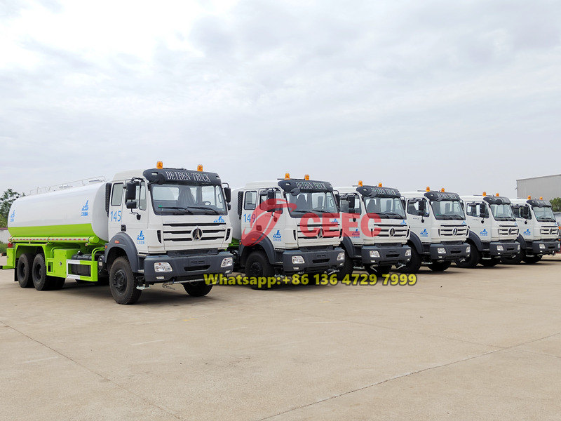 Beiben 6×4 heavy duty water bowser trucks