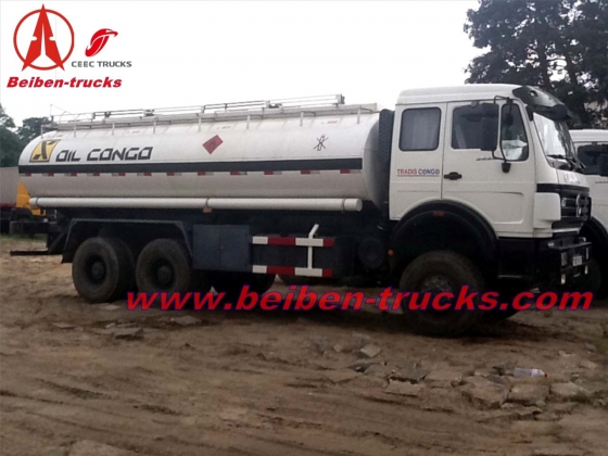 china beiben 6*4 fuel tanker trucks