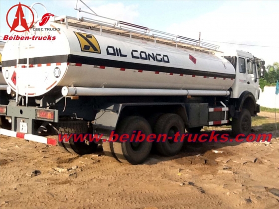 china beiben 6*4 fuel tanker trucks