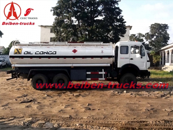 china beiben 6*4 fuel tanker trucks