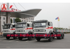 المورد المحرك الرئيسي الصين بيبين جرار 6 × 4 شاحنة مقطورة رأس 290-420hp NG80 V3