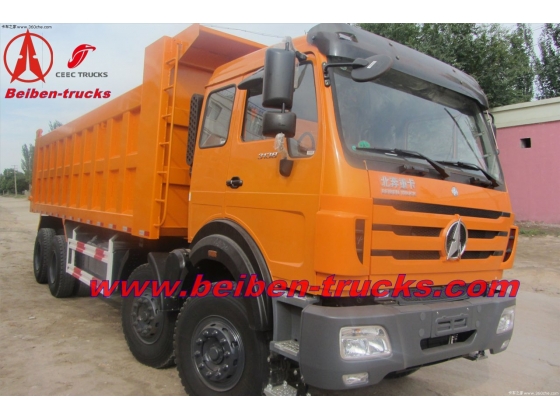 china best quality beiben 8*4 dump trucks manufacturer for africa