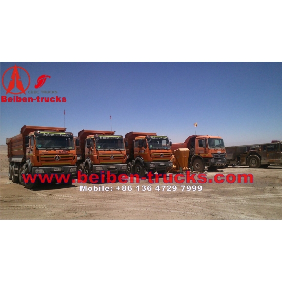 used benz technolgy 12 wheeler beiben dump trucks manufacturer