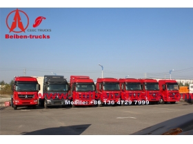 الصين الشمالية بنز بيبين 375hp شاحنة جرار 6 × 4 مع محرك فيكي السكك الحديدية المشتركة 3 يورو